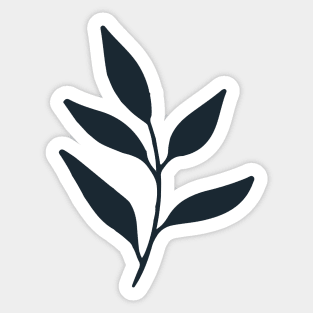 black leaf Sticker